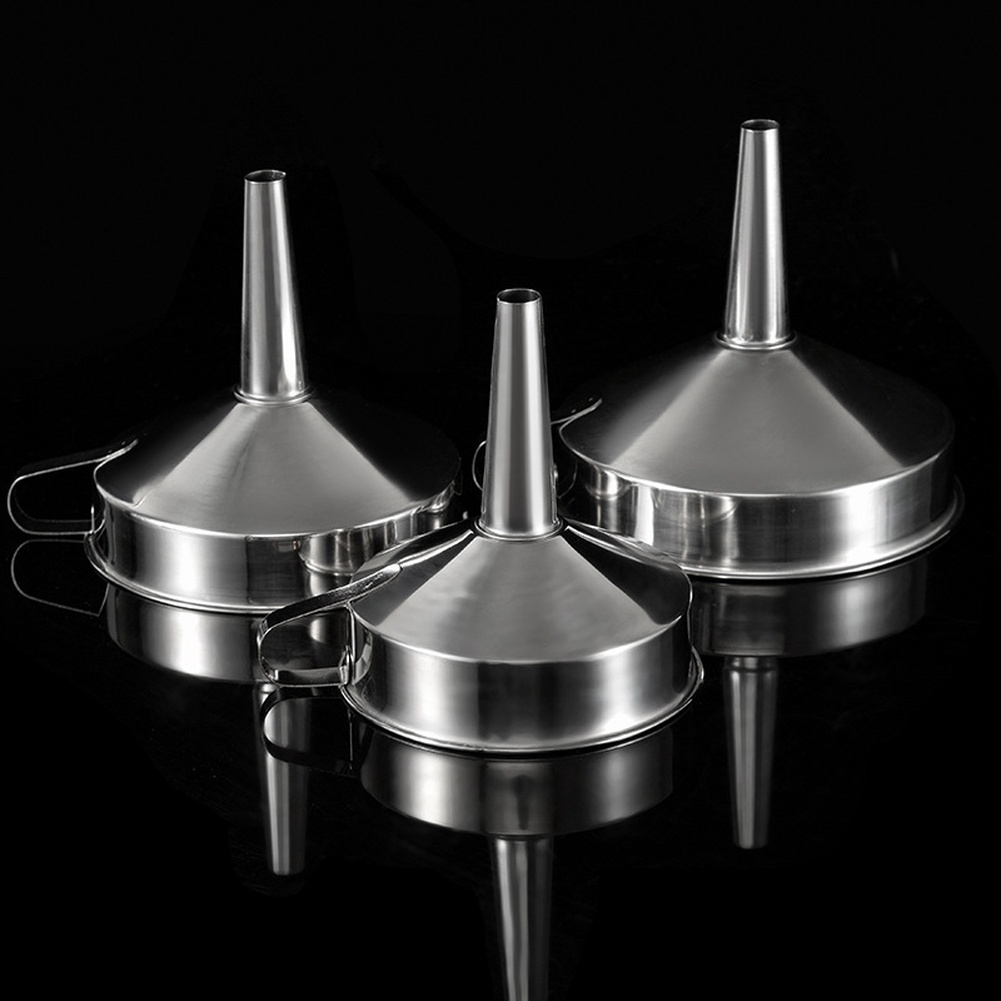 Kitchen Gadgets You Need - 1Pc ステンレス鋼食用油漏斗広口キッチンアクセサリーバービールオイルポット液体粉末転送キッチンツール