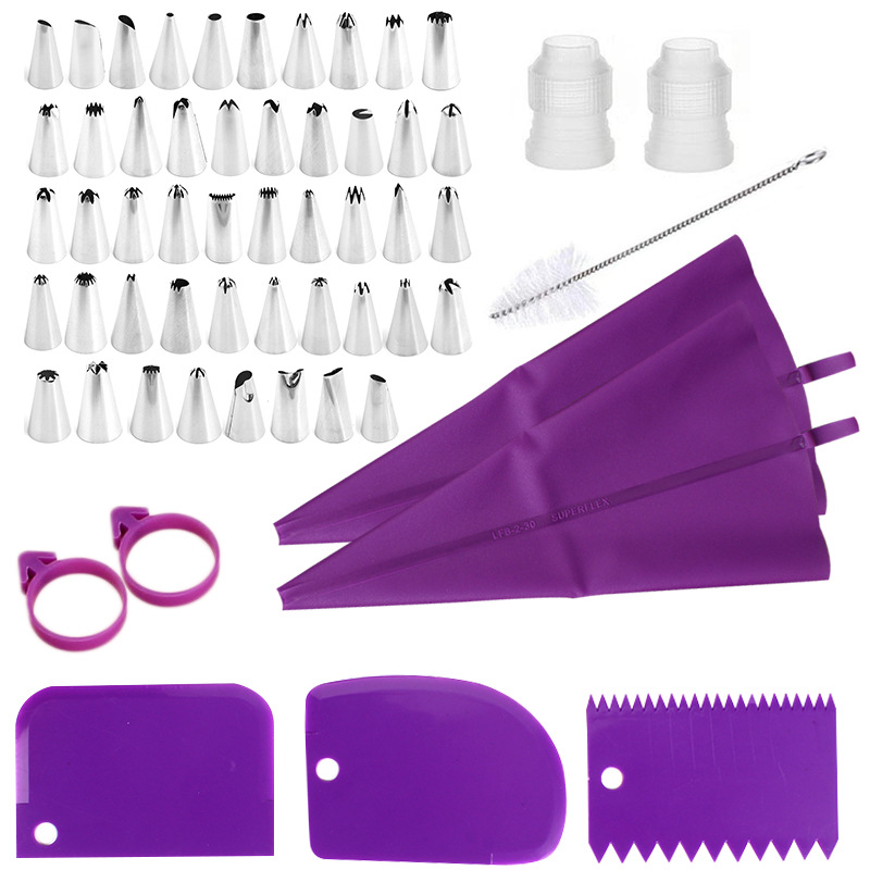 Kitchen Gadgets Set - ステンレス製ケーキデコレーションノズルパイピングバッグセットキッチンペストリーツールと製菓用品ベーキングアクセサリー用