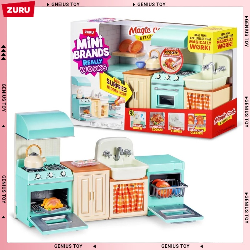 Kitchen Gadgets Kids - ズル ミニブランド マジッククックキッチンセット サプライズトイ ミニ家電 実物と同じ機能付き