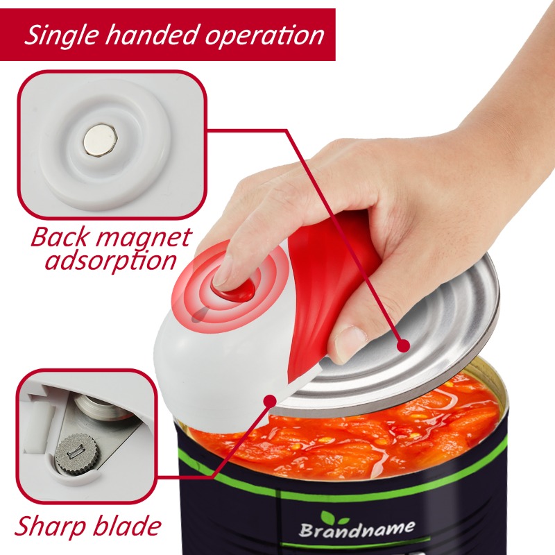 Kitchen Gadgets In China - 自動缶切り器 ワンタッチ操作 電動缶切り器 鋭利なエッジなし ハンドヘルド缶切り器 キッチンガジェットツール