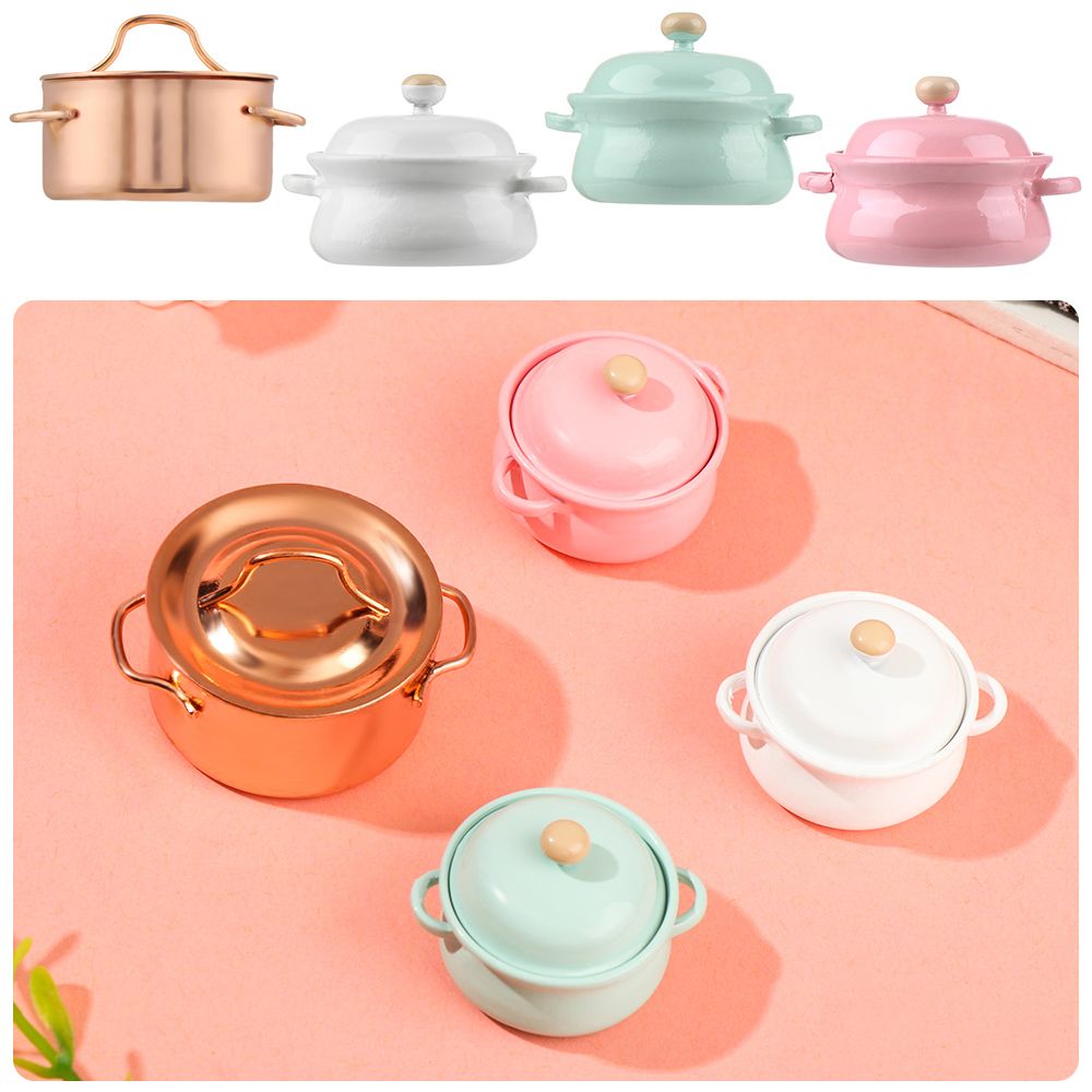 Kitchen Gadgets You Need - ドールキッチン用品,ドール,キッチン,おもちゃ,家のアクセサリー,鍋のカバー付きミニ調理器具,ミニチュアスープ鍋