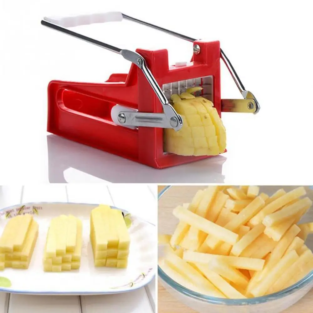 Kitchen Gadgets In China - フレンチフライカッターフルーツ野菜ポテトスライサーチップストリップ切断機メーカーとステンレス鋼の刃キッチンガジェット