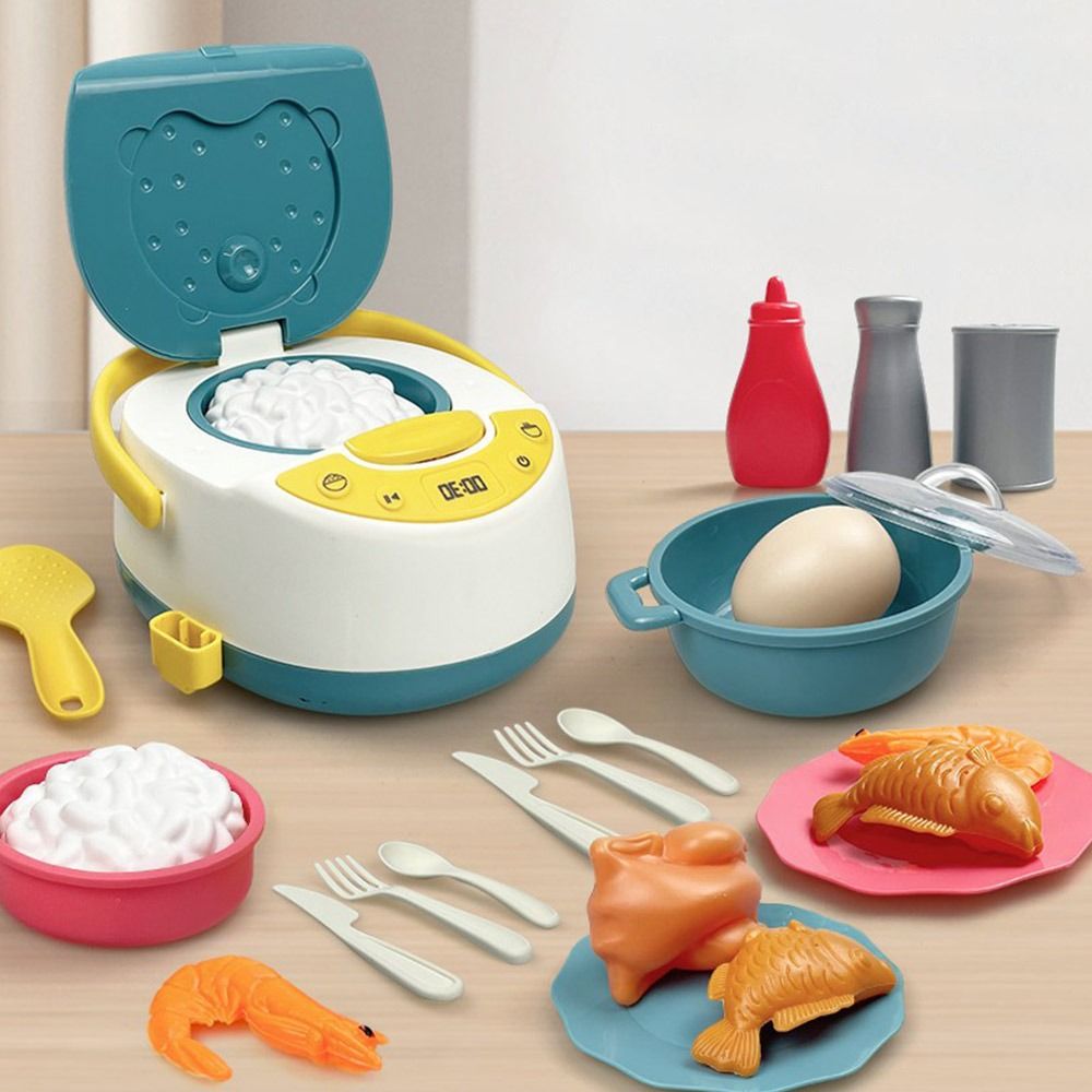 Kitchen Gadgets Kids - マルチカラーキッズクッキングプレイセット電子レンジガスストーブままごとキッチンおもちゃプラスチックシミュレーションデザインシミュレーション炊飯器