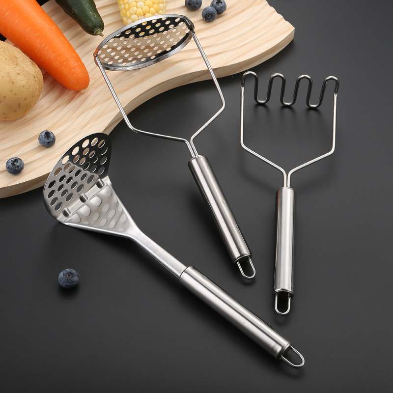 Kitchen Gadgets Kids - ステンレス鋼ポテトマッシャー手動果物野菜圧力泥機キッチン子供用食品クラッシャー補助ガジェット