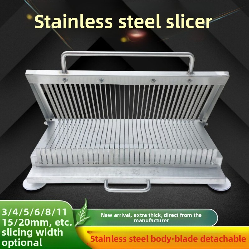 Kitchen Gadgets For Small Kitchens - 小型ステンレス製ハンドプレススライサー - リャンピやあらゆる食材に対応する多機能キッチンガジェット