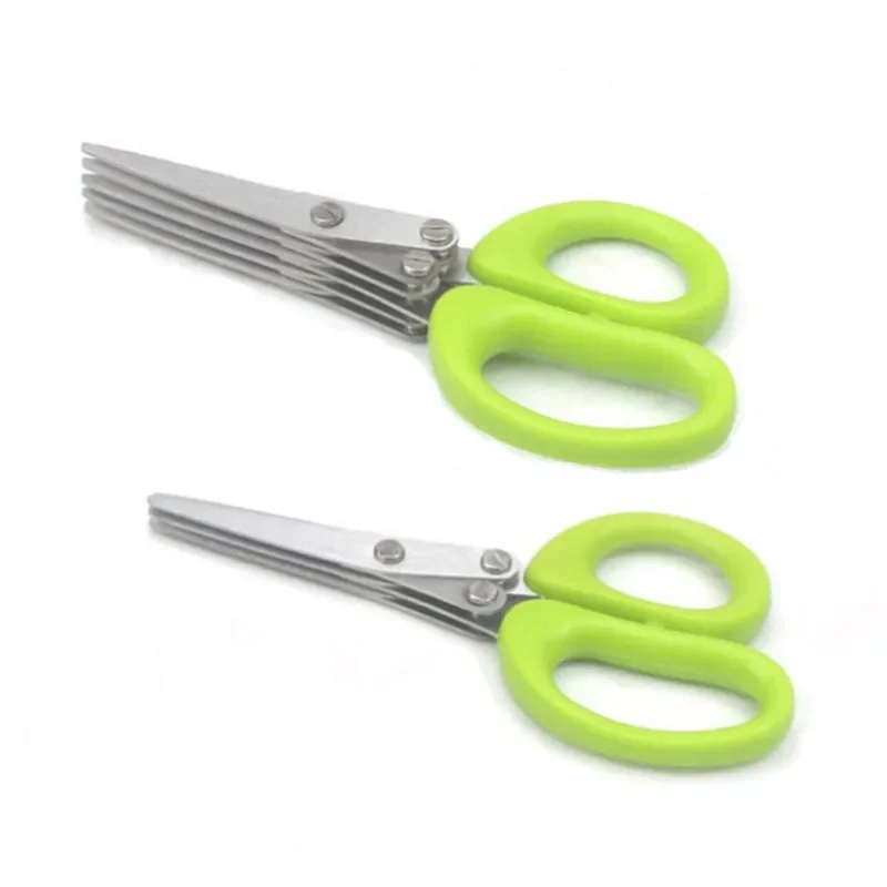 多層キッチンはさみステンレス鋼野菜カッターネギハーブ海苔スパ - Kitchen Gadgets You Need のレビューと価格
