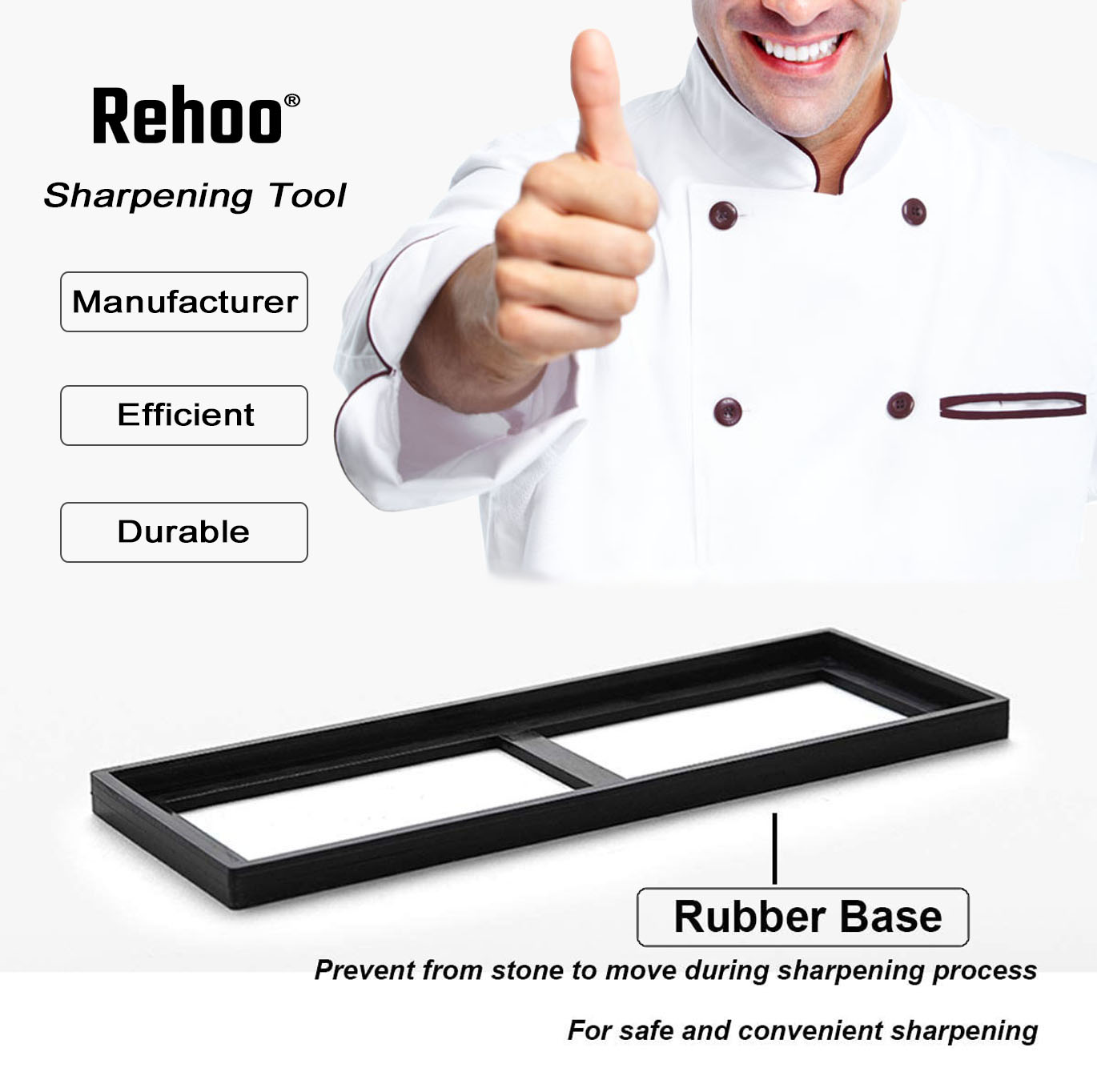 Rehoo両面研ぎ石セットシェフ包丁ガジェットナイフ大工研磨 - Kitchen Gadgets Set のレビューと価格