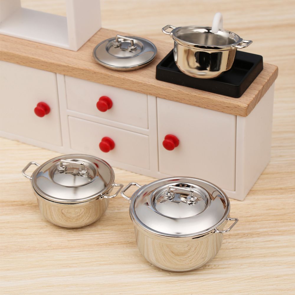 カバー付きミニチュアスープポット、ドールハウスアクセサリー、 - Kitchen Gadgets You Need のレビューと価格