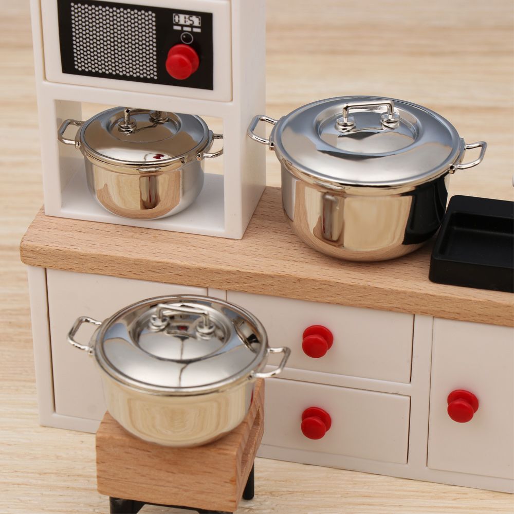 カバー付きミニチュアスープポット、ドールハウスアクセサリー、 - Kitchen Gadgets You Need のレビューと価格