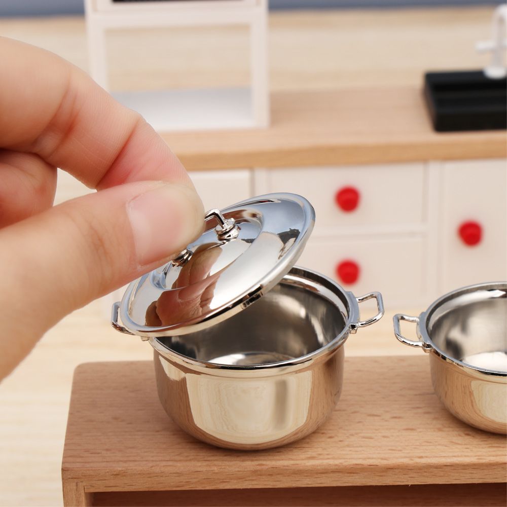 カバー付きミニチュアスープポット、ドールハウスアクセサリー、 - Kitchen Gadgets You Need のレビューと価格