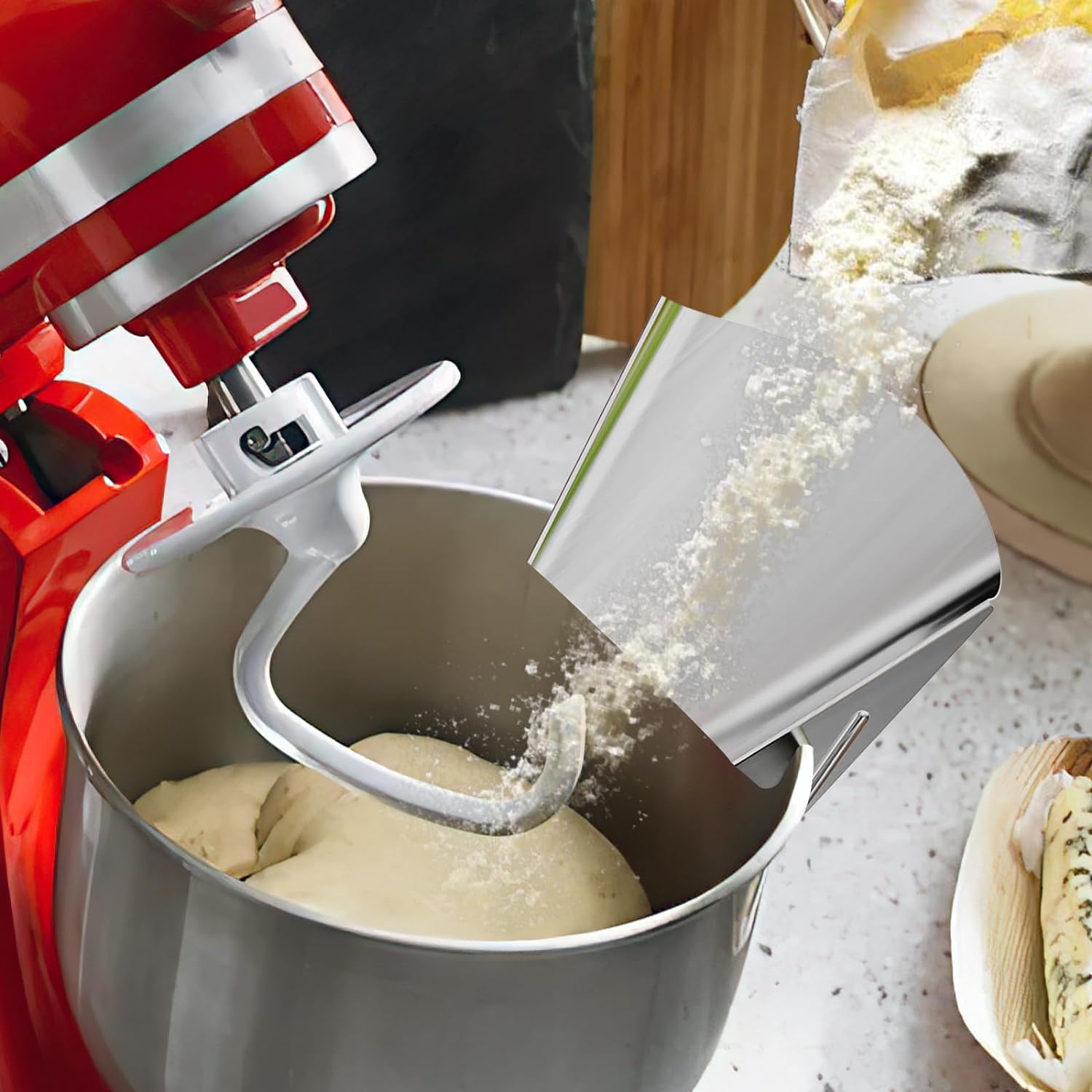 キッチンエイドスタンドミキサーステンレススチールボウル用ポア - Kitchen Gadgets Mixer のレビューと価格