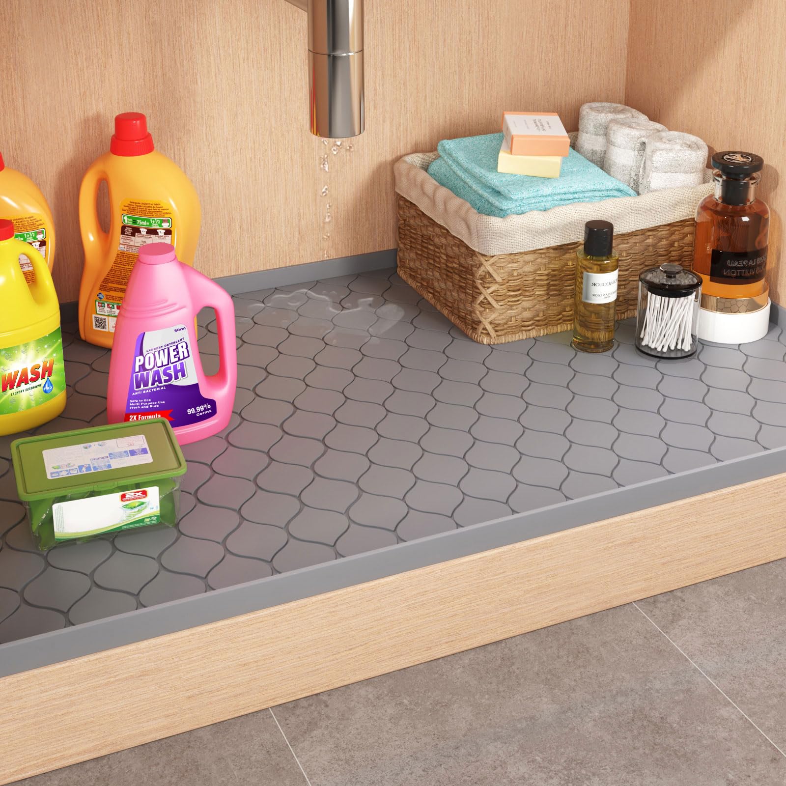 シリコン製シンク下マット キッチン必需品ガジェット、棚ライナ - Kitchen Gadgets Cabinet のレビューと価格