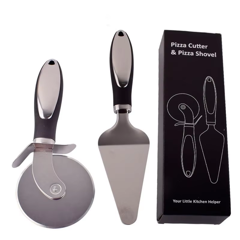 ステンレス製ピザホイールカッター チーズシャベル スパチュラ - Kitchen Gadgets In China のレビューと価格