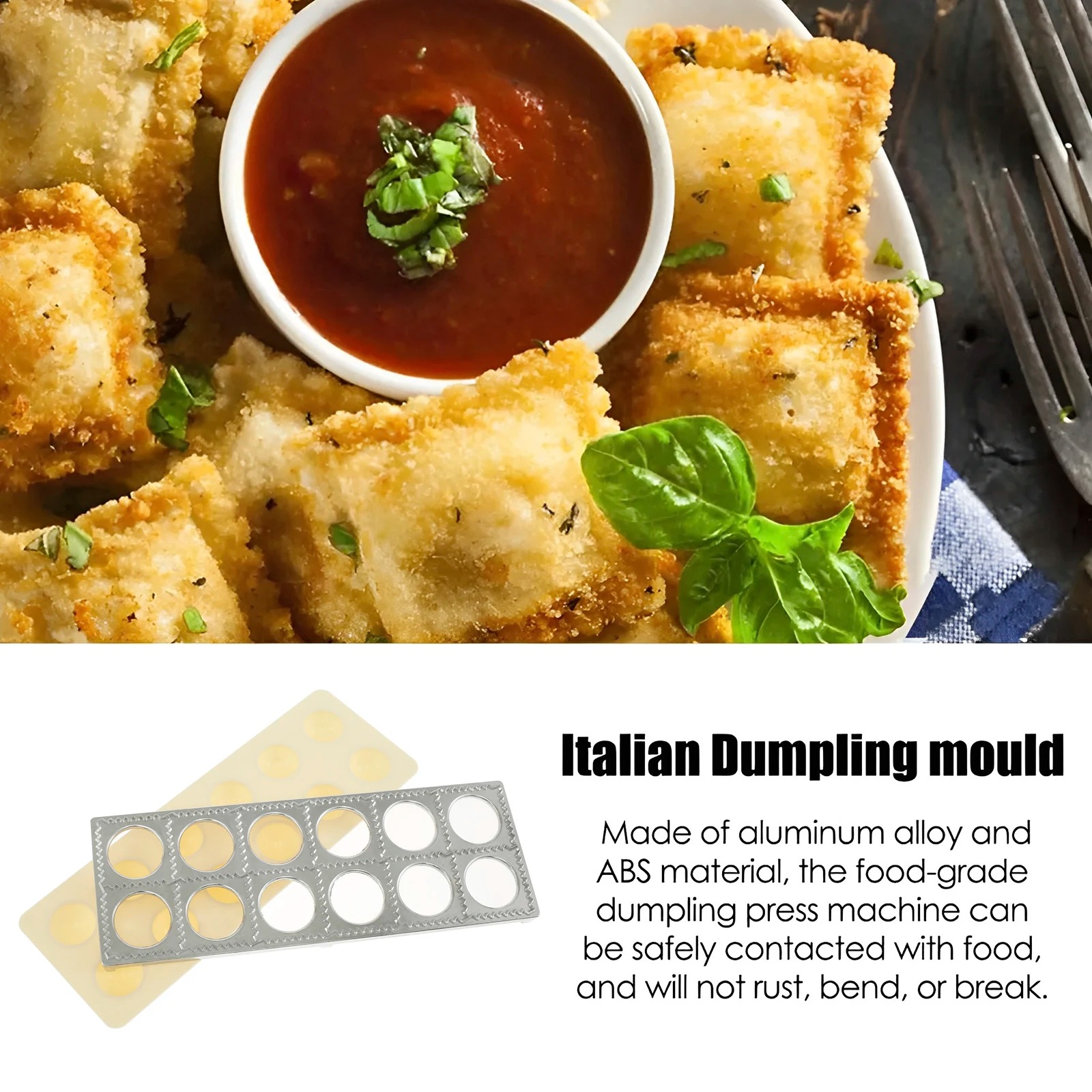 餃子型 12穴 ラビオリプレス型 手動 イタリア餃子メーカー - Kitchen Gadgets You Need のレビューと価格