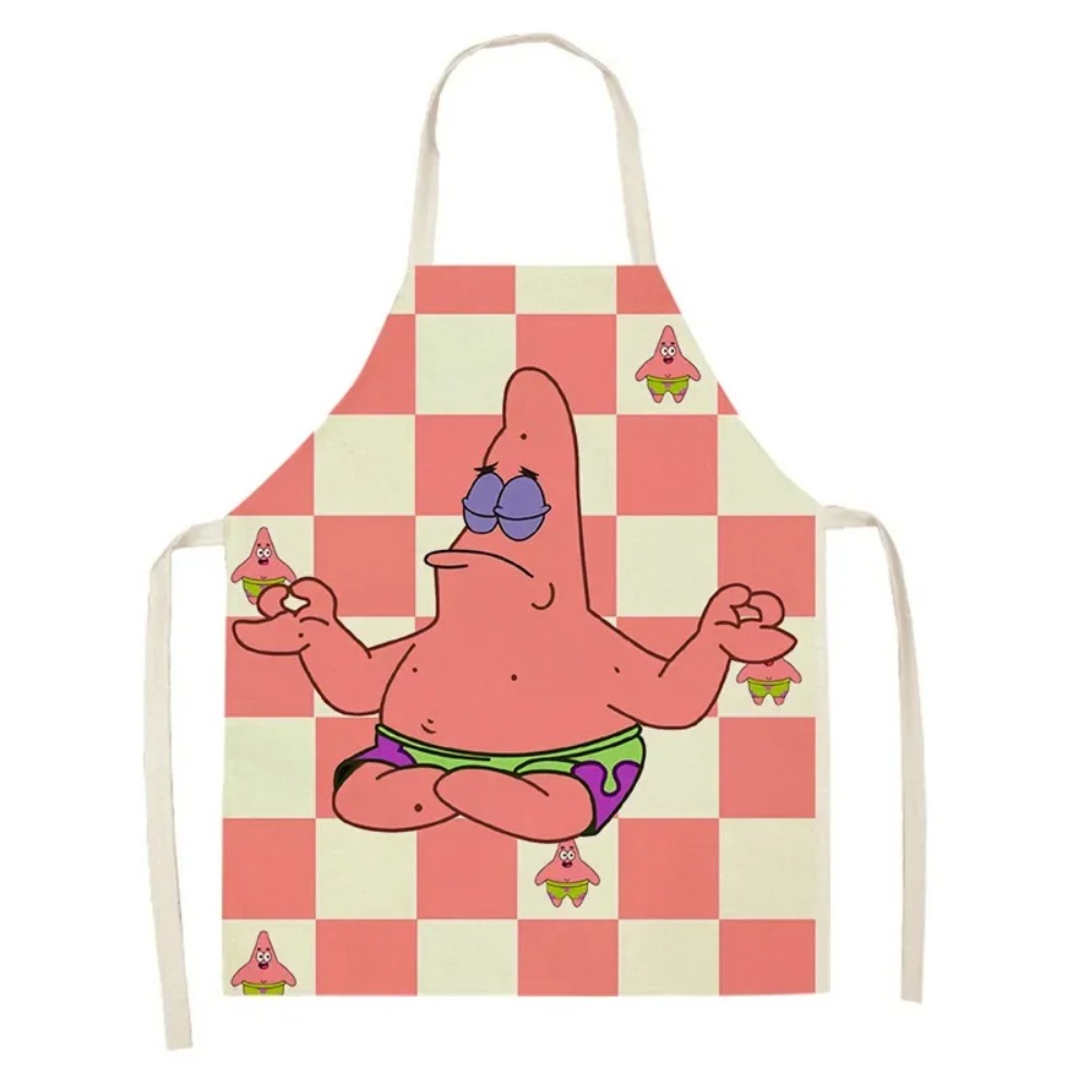 スポンジボブ パトリック キッチンエプロン 大人用 リネンビ - Kitchen Gadgets You Need のレビューと価格