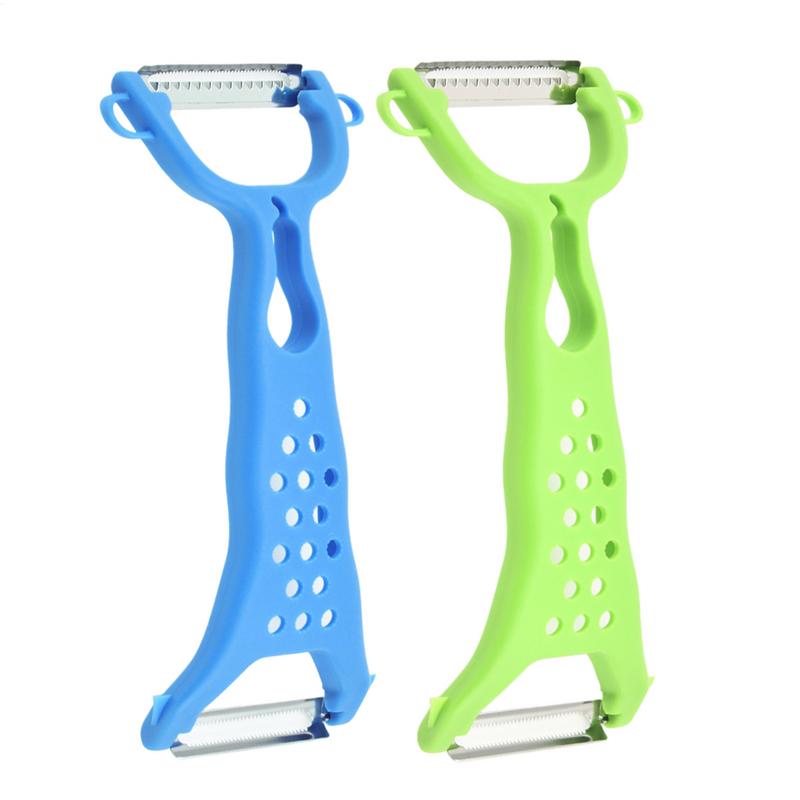 ジャガイモの皮むき器ダブルヘッドハンドステンレス鋼の皮むき器 - Kitchen Gadgets Kids のレビューと価格
