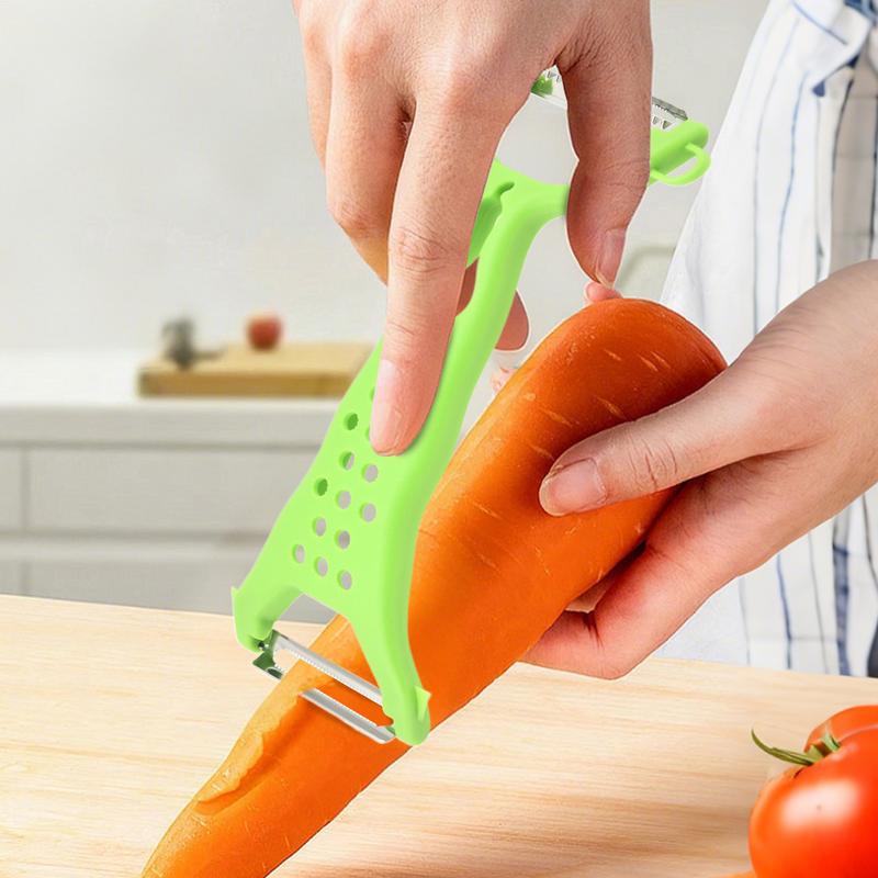 ジャガイモの皮むき器ダブルヘッドハンドステンレス鋼の皮むき器 - Kitchen Gadgets Kids のレビューと価格