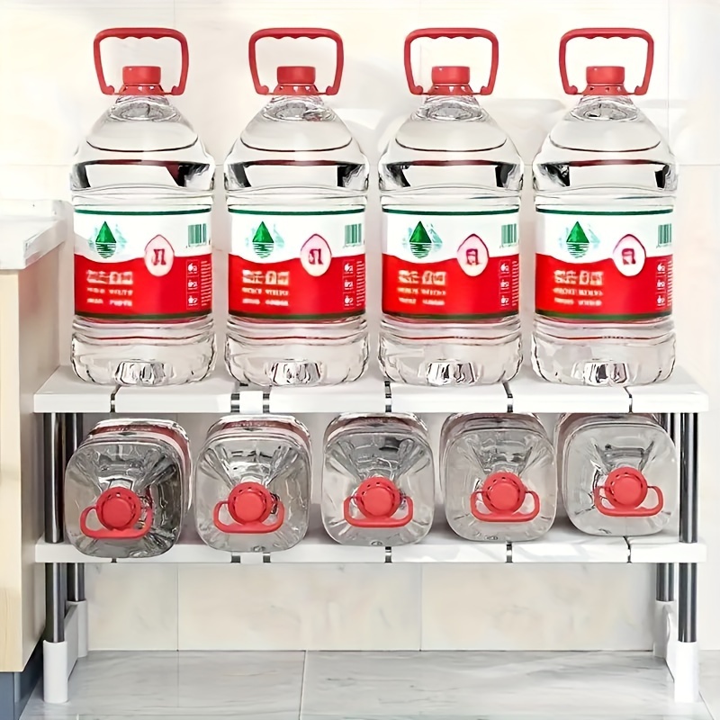 調節可能なシンク下収納ラック - ステンレス製多層省スペース - Kitchen Gadgets Cabinet のレビューと価格