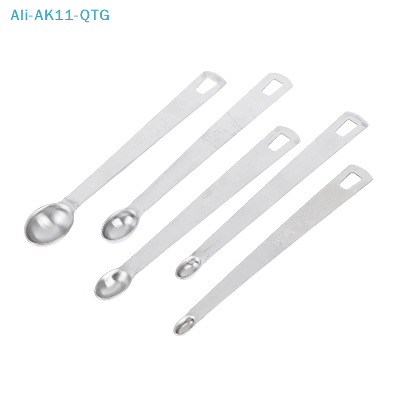新しい 5 ピース/セットステンレス鋼の小さな計量スプーン調 - Kitchen Gadgets For Small Kitchens のレビューと価格