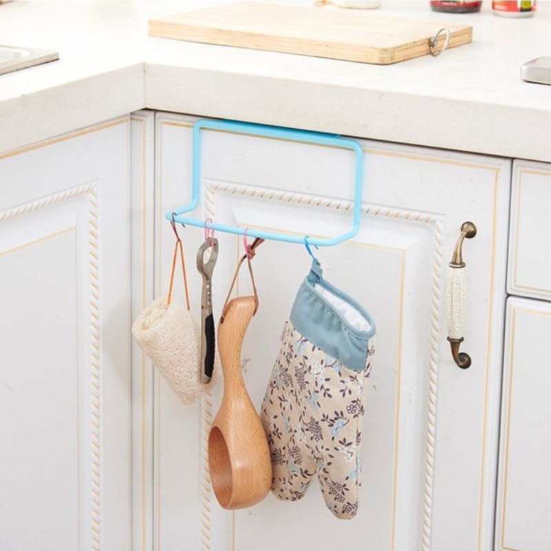1PC プラスチック吊り下げホルダータオルラック多機能食器棚 - Kitchen Gadgets Cabinet のレビューと価格