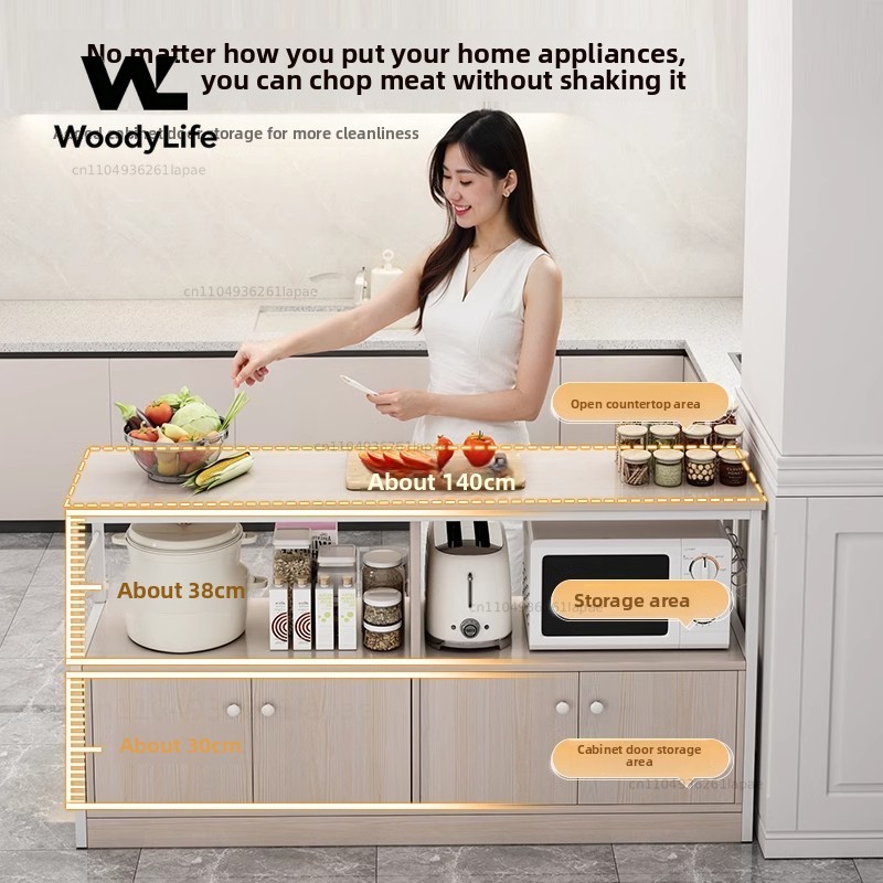 キッチン棚 床から天井までの電子レンジロッカー 壁一体型収納 - Kitchen Gadgets Cabinet のレビューと価格