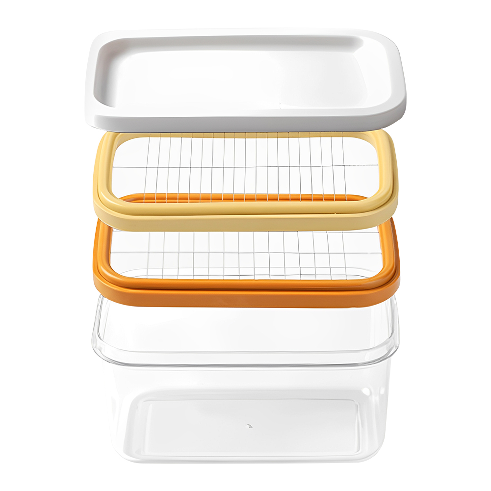 冷蔵庫バターディッシュボックス 蓋付き スライサーケース ナ - Kitchen Gadgets Set のレビューと価格