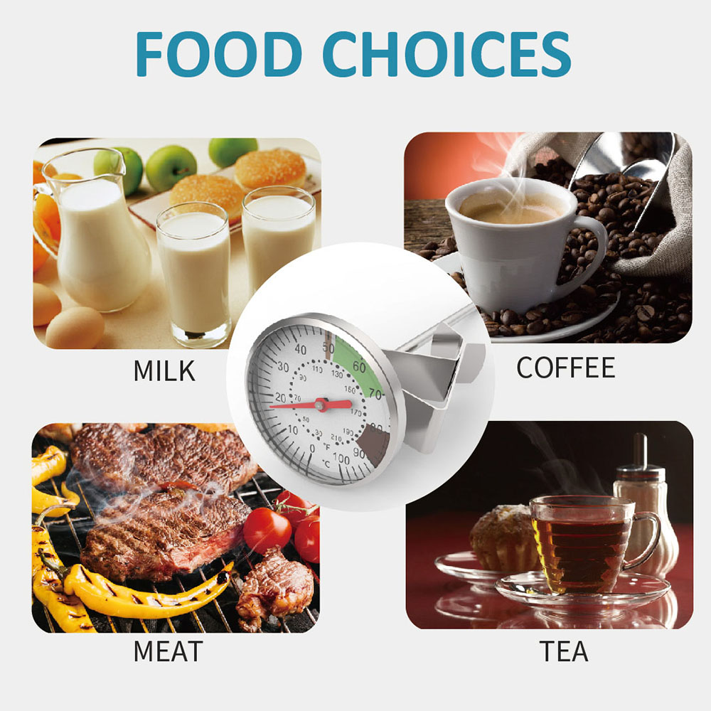 0-100 ° C 食品温度計ステンレス鋼コーヒーミルク温度 - Kitchen Gadgets You Need のレビューと価格