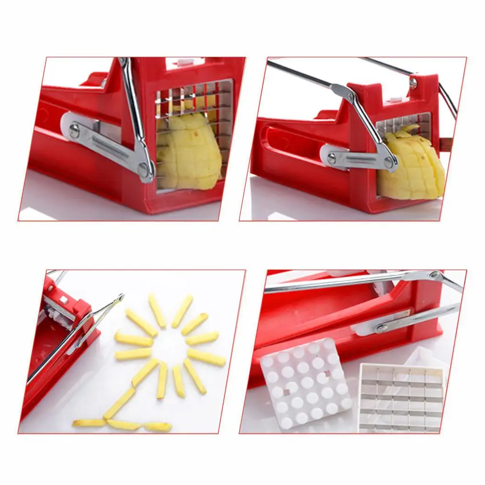 フレンチフライカッターフルーツ野菜ポテトスライサーチップスト - Kitchen Gadgets In China のレビューと価格