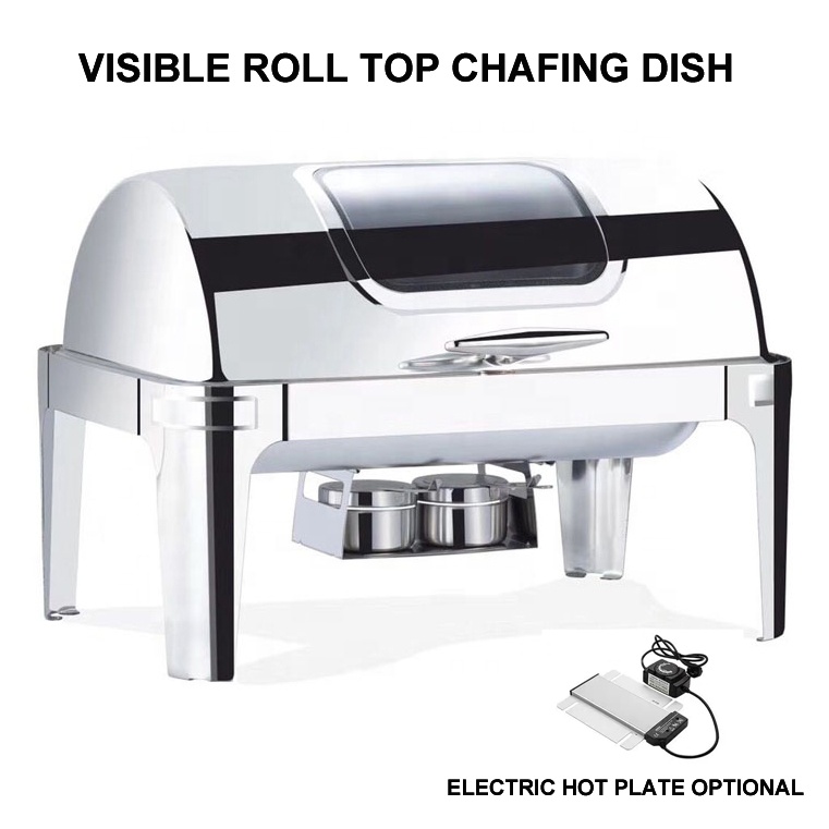 高級長方形ロールトップステンレス製シャフィンディッシュ9L大 - Kitchen Gadgets Set のレビューと価格