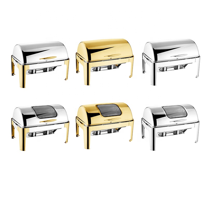 高級長方形ロールトップステンレス製シャフィンディッシュ9L大 - Kitchen Gadgets Set のレビューと価格