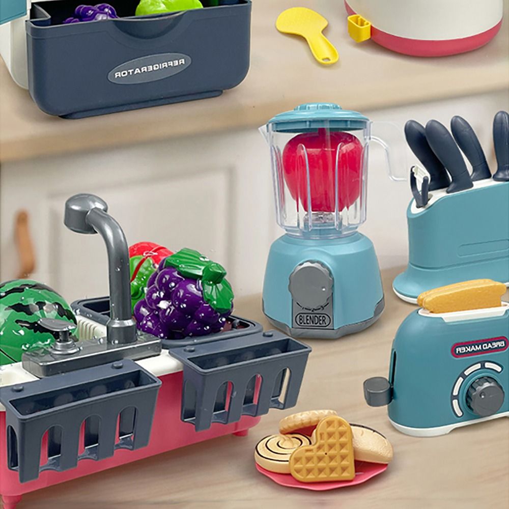 マルチカラーキッズクッキングプレイセット電子レンジガスストー - Kitchen Gadgets Kids のレビューと価格