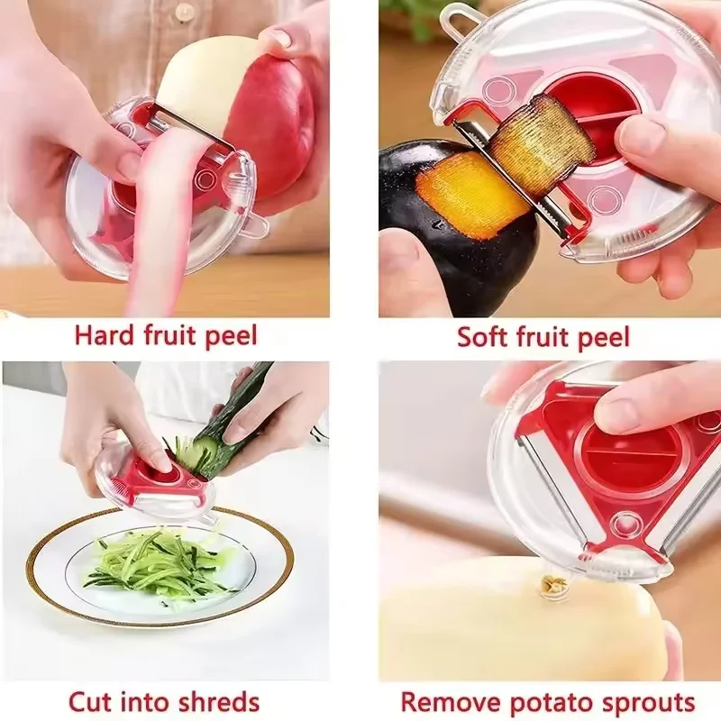 1PCトリオピーラーセット野菜ピーラースライサーシュレッダー - Kitchen Gadgets Set のレビューと価格