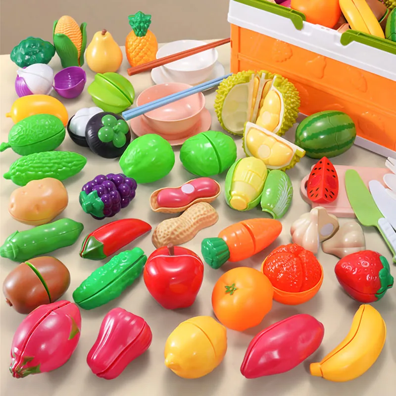子供のためのモンテッソーリハウスゲーム,果物,ピタヤ,野菜, - Kitchen Gadgets Kids のレビューと価格