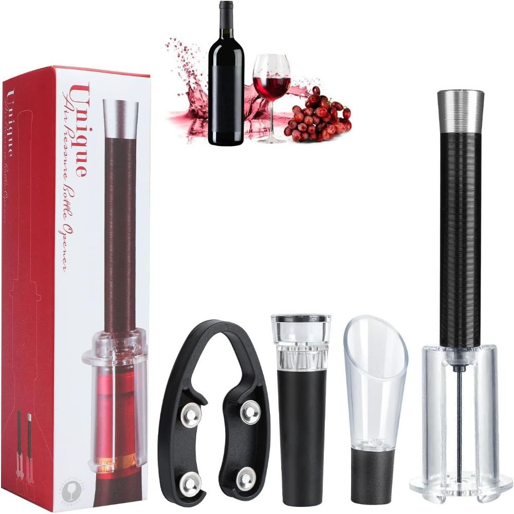 バーアクセサリー ワインボトルオープナーセット アルミ合金  - Kitchen Gadgets Set のレビューと価格
