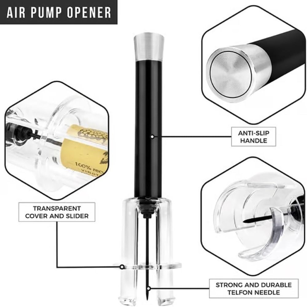 バーアクセサリー ワインボトルオープナーセット アルミ合金  - Kitchen Gadgets Set のレビューと価格