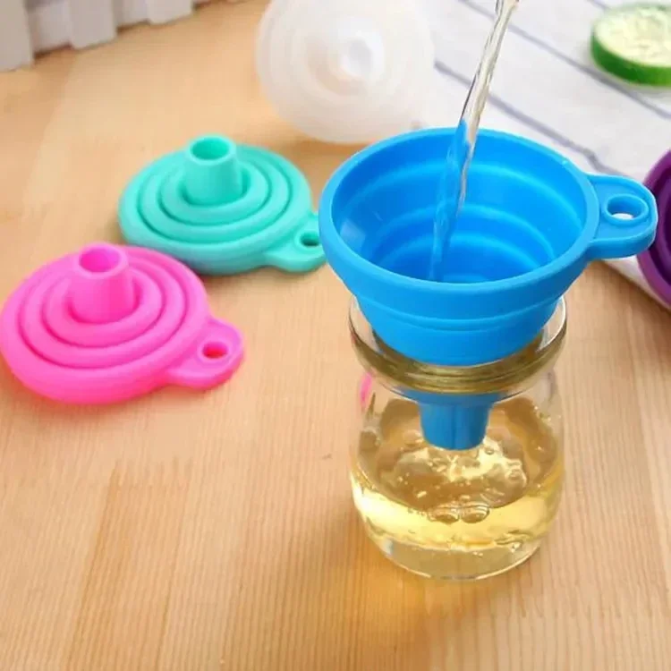 1/4 個シリコン折りたたみ式漏斗折りたたみ式キッチンロング - Kitchen Gadgets For Small Kitchens のレビューと価格