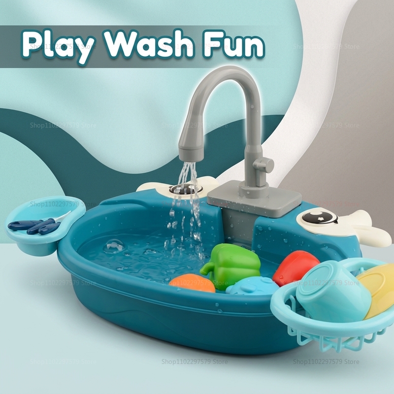 幼児用インタラクティブ水遊びシンクおもちゃ電動流水ごっこ遊び - Kitchen Gadgets Kids のレビューと価格