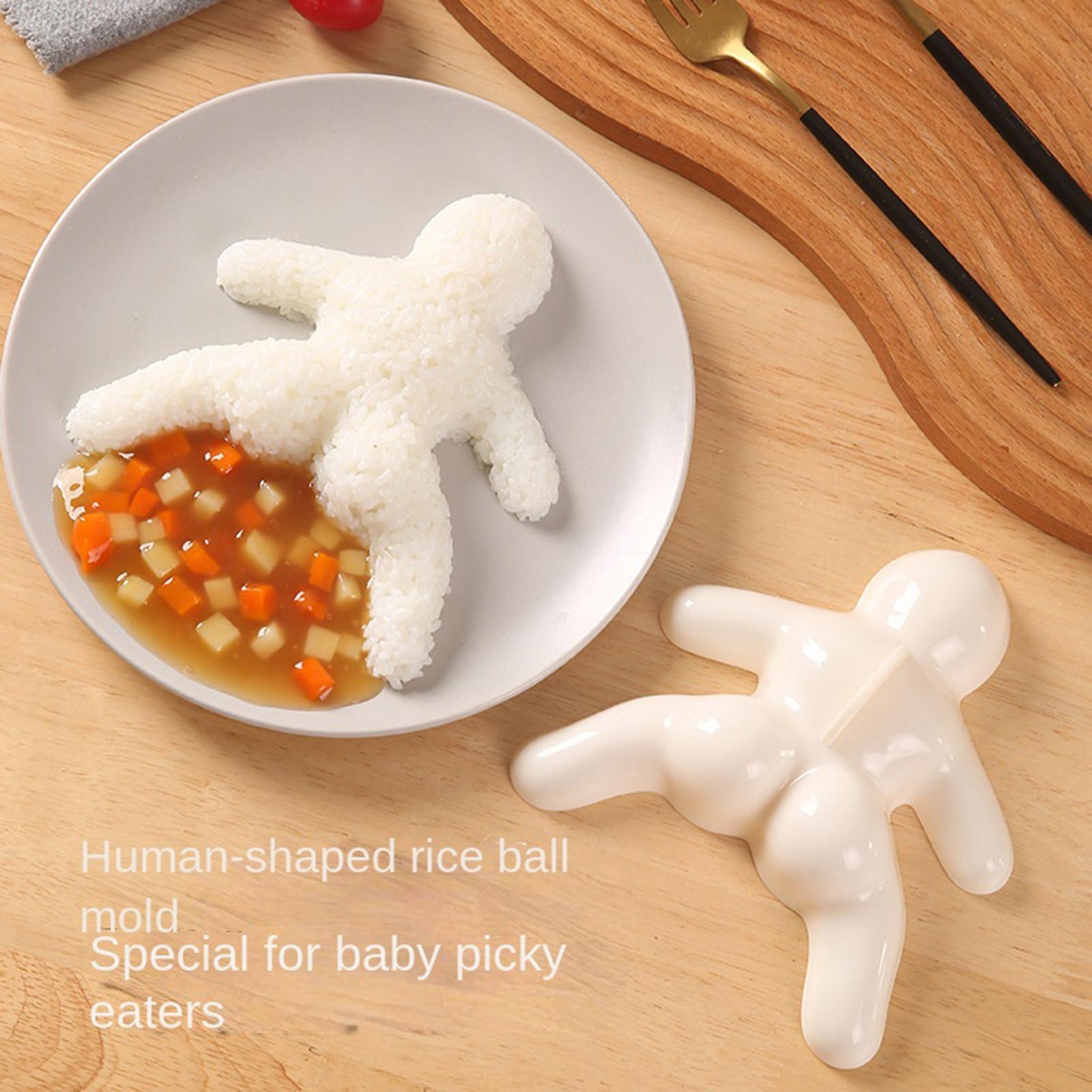 かわいいミニおにぎりメーカー型 人型 ノンスティックPP寿司 - Kitchen Gadgets Kids のレビューと価格