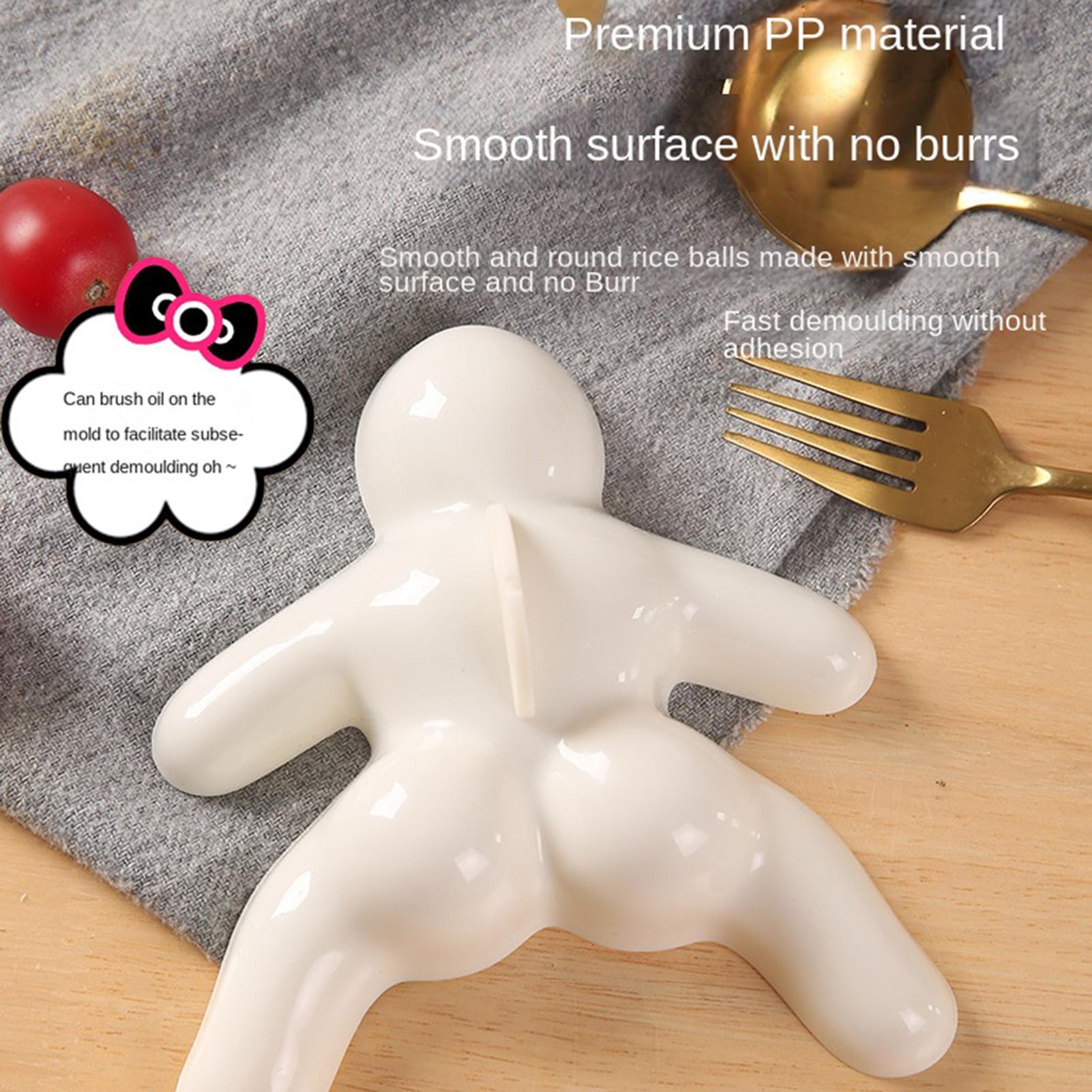 かわいいミニおにぎりメーカー型 人型 ノンスティックPP寿司 - Kitchen Gadgets Kids のレビューと価格