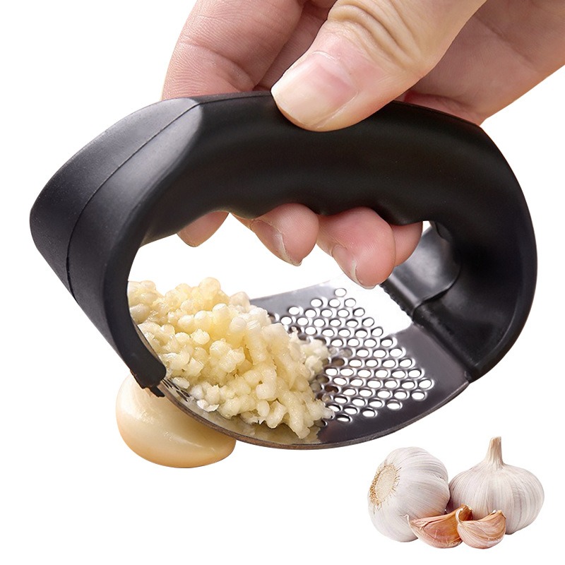 ステンレス製ガーリックプレスクラッシャー手動ガーリックミンサ - Kitchen Gadgets In China のレビューと価格