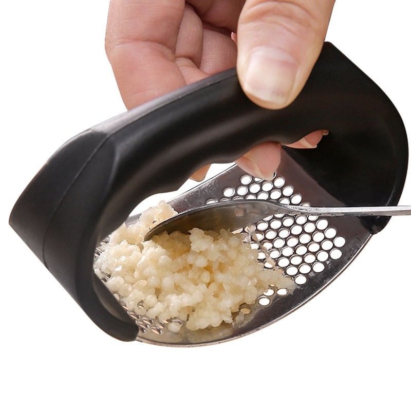 ステンレス製ガーリックプレスクラッシャー手動ガーリックミンサ - Kitchen Gadgets In China のレビューと価格