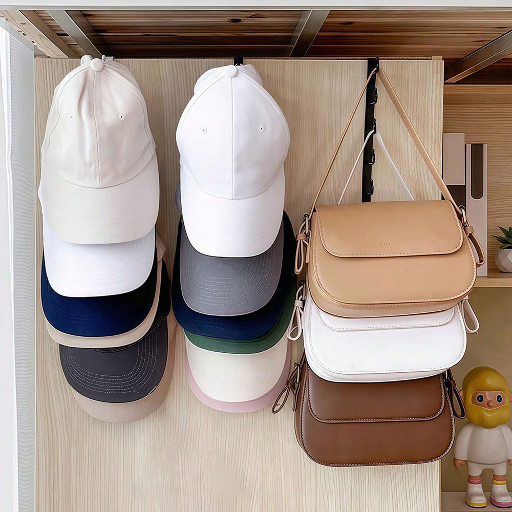 6 フックコーヒーカップマグホルダー黒、白フック棚多機能キッ - Kitchen Gadgets Cabinet のレビューと価格