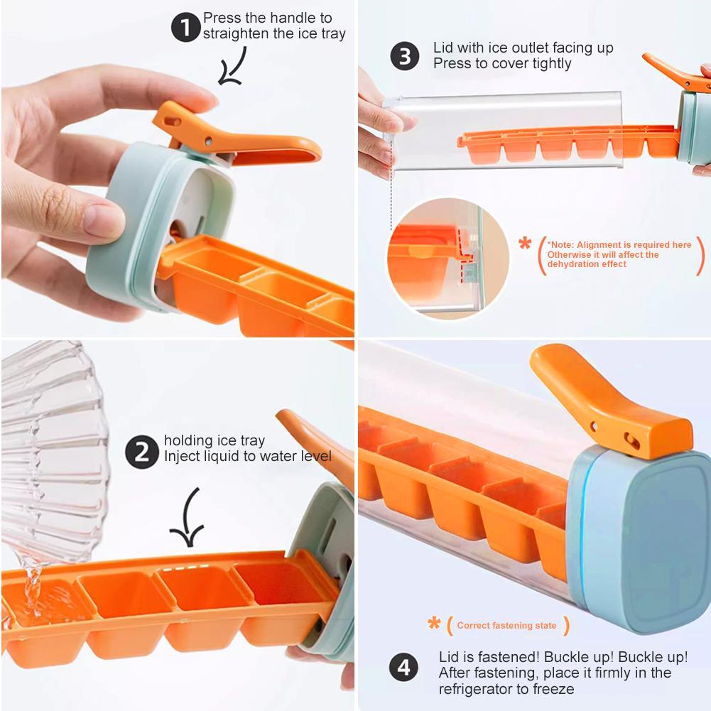創造的なアイスキューブ型プレス式急速取り出しアイスボックスシ - Kitchen Gadgets For Small Kitchens のレビューと価格